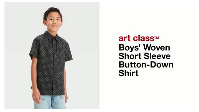 Boys' Woven Short Sleeve Button-Down Shirt - art class™, 2 of 7, play video