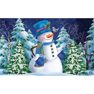 Briarwood Lane Doormat 30x18 Indoor Outdoor Snowfall Celebration Winter For Winter Doormat - 1 of 4