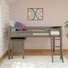 Max & Lily Solid Wood Twin Loft Bed, Loft Bed with Pull Out Desk and Ladder for Kids - 2 of 4