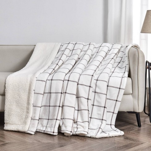 Windowpane throw blanket new arrivals