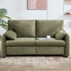 GDFStudio Everley Modern Minimalist Chenille Upholstered 2-Seat Sofa - 2 of 4