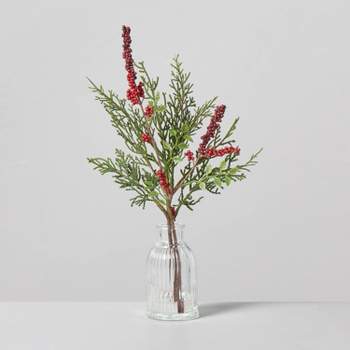 Faux Cedar & Winterberry Christmas Arrangement - Hearth & Hand™ with Magnolia