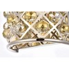 Elegant Lighting Madison 1 light Polished Nickel Wall Sconce Golden Teak (Smoky) Royal Cut Crystal - 4 of 4