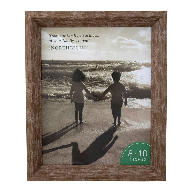 Northlight 11.25" Classic Brown Picture Frame for 8" x 10" Photos, 1 of 5