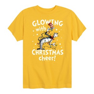 Boys' - The Cat in the Hat - Glowing Christmas Cheer Short Sleeve Graphic T-Shirt - 1 of 4