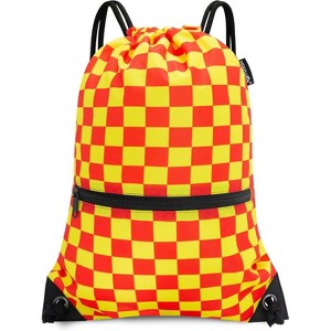Drawstring Backpack, Lightweight Sports Gym Sack for Men & Women, Durable Cinch Snackpack for Beach - 1 of 4
