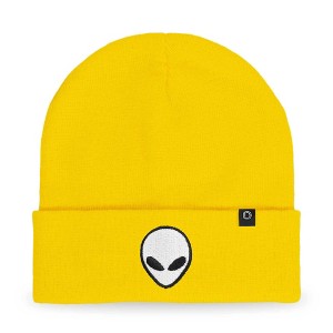 Dalix Alien Embroidered Beanie Hat Knit Cap Cold Weather Mens - 1 of 4