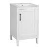YOOCOZZ  Bathroom Vanity with Ceramic Sink, Soft Close Door, Adjustable U-Shaped Shelf, Door Storage Rack, Freestanding Cabinet - 3 of 4
