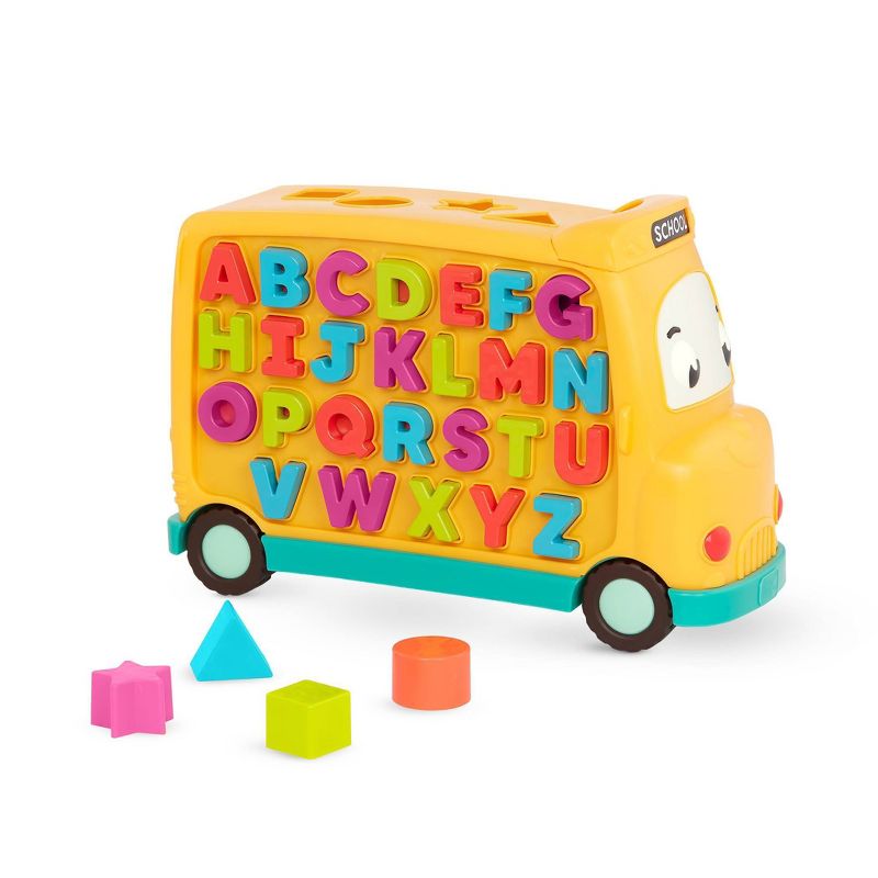 B. toys Educational Toy School Bus &#38; Alphabet Pieces AlphaBus, 1 of 9