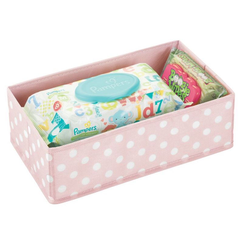 mDesign Fabric Baby Nursery Drawer Organizer Bins, 6 Pack, 5 of 9