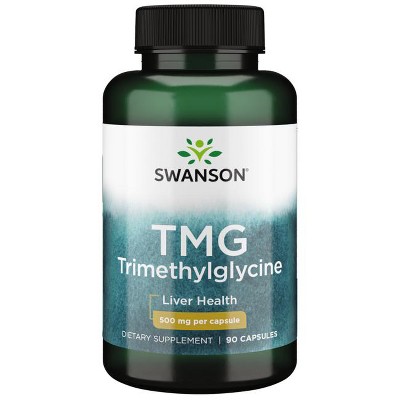 Swanson Dietary Supplements Tmg Trimethylglycine 500 mg 90 Caps.