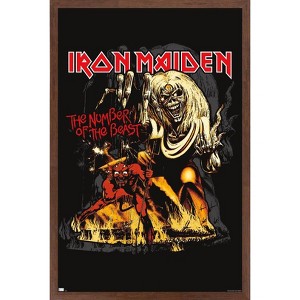 Trends International Iron Maiden - The Number Of The Beast Framed Wall Poster Prints - 1 of 4