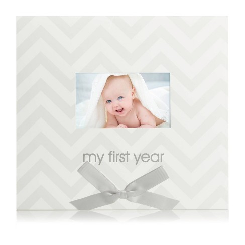 Pearhead First Year Calendar - Gray Chevron : Target