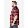 KingSize Men's Big & Tall Check Short-Sleeve Sport Shirt - 4 of 4