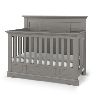 Child Craft Jordyn Full Panel 4-in-1 Convertible Crib, Converts to Toddler Bed, Day Bed, & Full-Size Bed, 3 Mattress Positions (Lunar Gray)