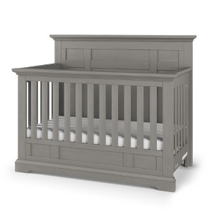 Child Craft Jordyn Full Panel 4-in-1 Convertible Crib, Converts to Toddler Bed, Day Bed, & Full-Size Bed, 3 Mattress Positions (Lunar Gray) - 1 of 4