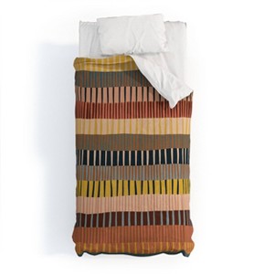 Deny Designs Twin/Twin Extra Long Alisa Galitsyna Mix of Striped Comforter and Sham Set - 1 of 4