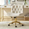 Nigel Modern Flannel Office Chair with Tilt and Adjustable Height Mecha|HULALA HOME - 2 of 4