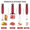 Itopfox 5-in-1 Immersion Blender, 1000W Hand Mixer Stick with 12 Speeds 304 Stainless Steel Includes 600ml Beaker 500ml Chopper, Whisk & Milk Frother - 2 of 4