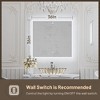 Keonjinn Smart LED Bathroom Vanity Wall Mirror, 3 Color Temperatures Dimmable, Frontlit & Backlit, Dimmable, Acrylic Edge, Anti Fog, Radar Sensor - 3 of 4