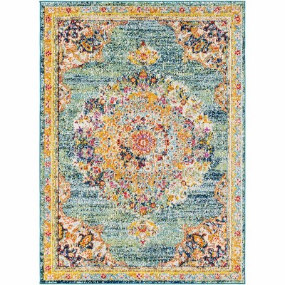 Hauteloom Rectangle Area Rug   Teal