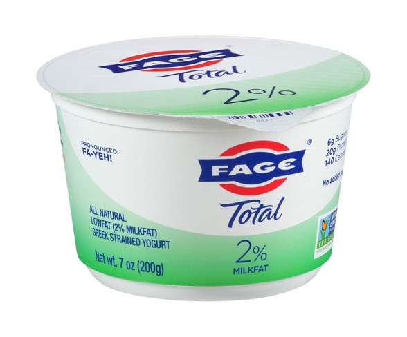 FAGE Total 2% Milk Plain Greek Yogurt - 7oz