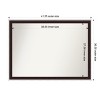 Amanti Art Maya Non-Beveled Framed Bathroom Vanity Wall Mirror - 3 of 4