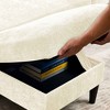 NicBex Chenille 3 Seat L-Shape Sectional Sofa with Storage Chaise for Living Room,Apartment,Office,Beige - 4 of 4