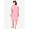 Dreams & Co. Women's Plus Size Short Sleeveless Sleepshirt - image 3 of 4