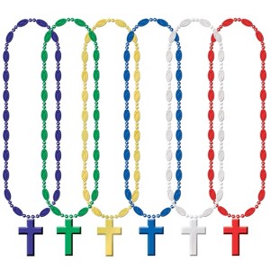 Beistle Religious Beads, 33", (12/Pkg) Multicolored - 1 of 1