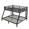NicBex Twin XL over Queen Bunk Bed Metal Frame Bed Frame with Guardrails and 2 Ladder, No Box Spring Required, Space Saving - 3 of 4