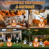 Angel Sar 2.8FT Halloween Inflatable Pumpkin Ghost, Animated LED Lighted Decor, Outdoor Indoor Yard Party Garden Decoration - 4 of 4