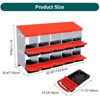 Chicken Nesting Box with 8 Compartments – Galvanized Steel Roll-Away Egg Laying Boxes with Lid Cover, Swing Perch, and Easy-Clean Design, Green - 2 of 4