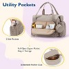 Diaper Bag Tote, Large Capacity Travel Diaper bags, Hospital Bag for Labor Delivery, Baby Bag with Pacifier Case - 4 of 4