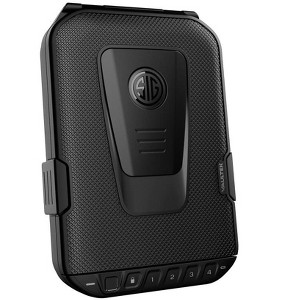 Vaultek Sig Sauer Edition LifePod Biometric Electronic Lockbox | Protect Your Valuables with the Built-in Lock System | Weatherproof and Durable - 1 of 4