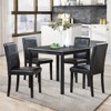NicBex 5 Piece Dining Table Set for 4 People Modern Kitchen Table with 4 Chairs,Wood Frame & Soft Cushion,Easy to Clean - 2 of 4