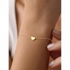 Personalized Tiny Heart Star Moon Dot Lotus Bracelet, Sterling Silver Dainty Link Chain for Women - 3 of 4
