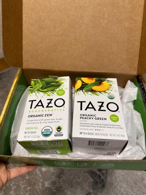 Tazo Organic Peachy Green Tea - 20ct : Target