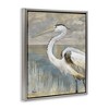 Stupell Industries Heron Bird Abstract Marshland Coast Black Floater Framed Canvas Wall Art - 3 of 4