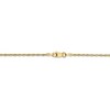 Black Bow Jewelry 1.5mm, 14k Yellow Gold Light Diamond Cut Rope Chain Bracelet - 3 of 4