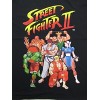 Street Fighter Classic Character Group With Logo Crew Neck Short Sleeve Boy's Black T-shirt - 2 of 3