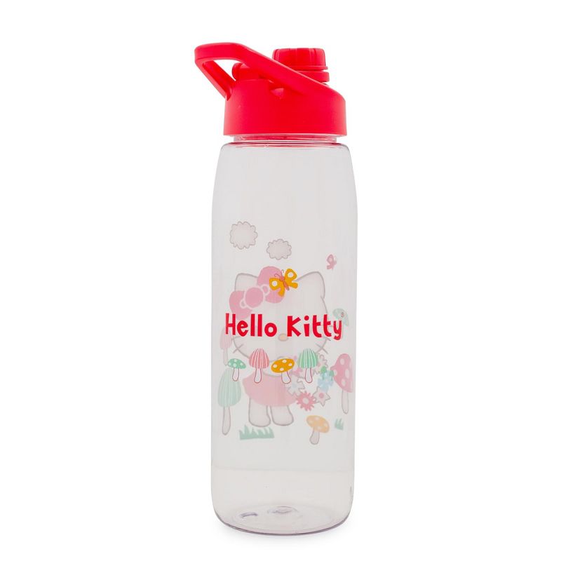 Silver Buffalo Sanrio Hello Kitty Mushrooms Water Bottle With Screw-Top Lid | Holds 28 Ounces, 2 of 10