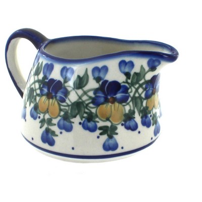 Blue Rose Polish Pottery 50A WR Unikat Gravy Boat