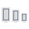 Hotel 3 PC Bath Rug 100% Premium Cotton Tufted Weave Two Tone Reversible Bathroom Rug, Super Soft Absorbent, Machine Washable Bath Mat - 2 of 4