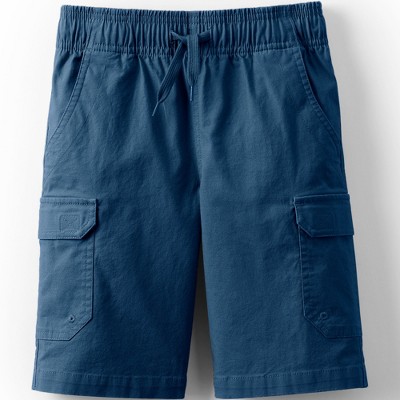 Lands' End Kids Stretch Canvas Utility Cargo Shorts