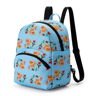 Preschool Backpack for Girls Tollder Cute Small Dinosaur Daycare Bag Kindergarten Nursery School Book Bag,Fox Pattern -