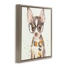 Stupell Industries Hipster Chihuahua Puppy Watercolor, 25" x 25" - 3 of 4