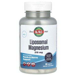KAL Liposomal Magnesium , 210 mg , 60 VegCaps - 1 of 2