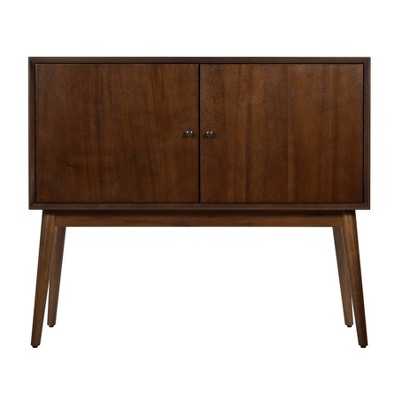 Brookline 2 Door Storage Cabinet Classic Walnut - Adore Decor