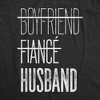 Mens Boyfriend Fiance Husband T shirt Funny Marriage Engagement Wedding Tee - Crazy Dog Men's T Shirt - 2 of 4